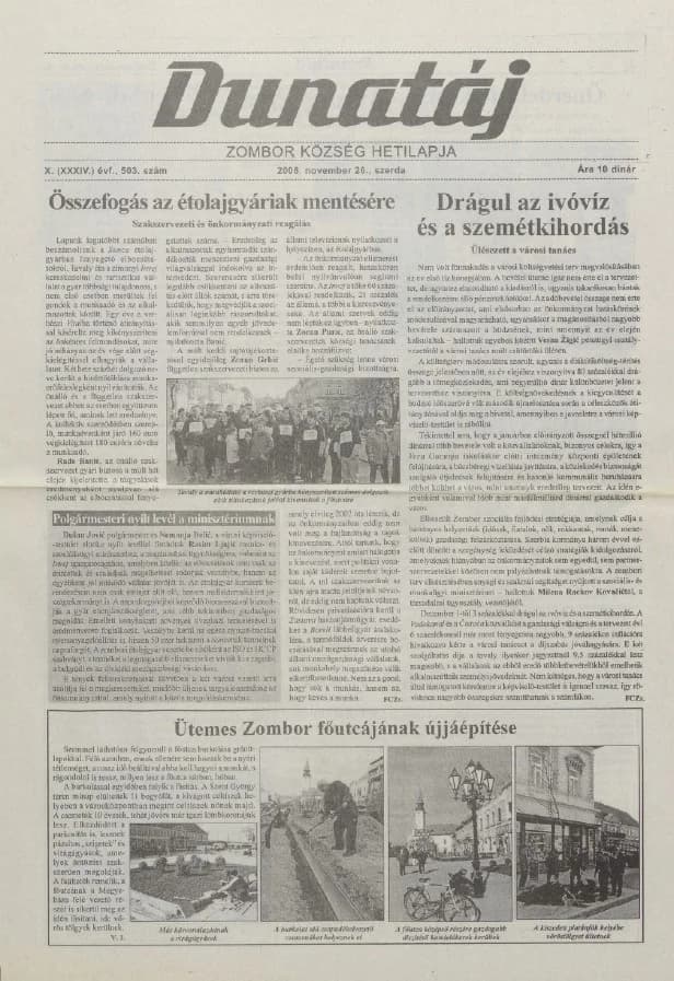 Dunatáj, 10. évf. 2008. november 26. 503. sz.