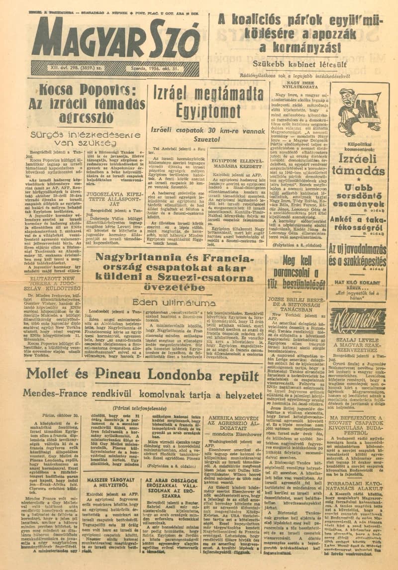 Magyar Szó, 13. évf. 1956. október 31. 298. sz. 1–8. oldal