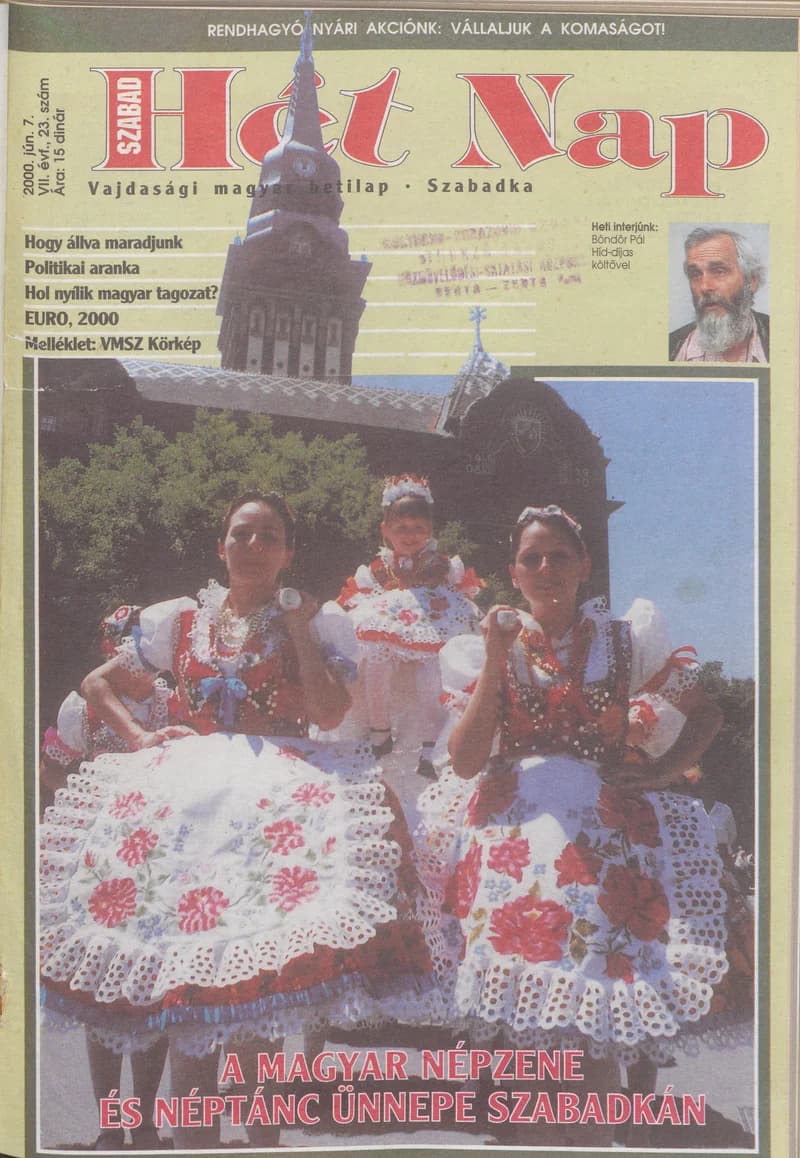 Szabad Hét Nap, 7. évf. 2000. június 7. 23. sz.