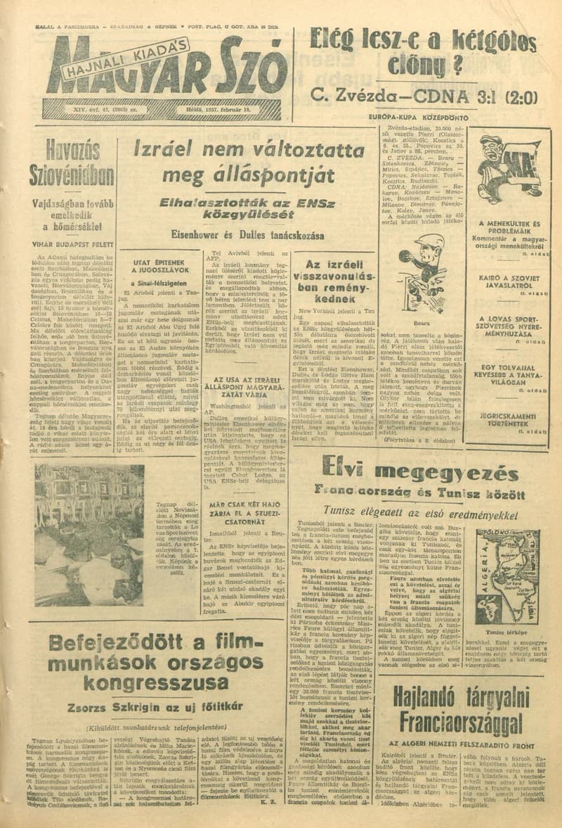 Magyar Szó, 14. évf. 1957. február 18. 47. sz. 1–12. oldal