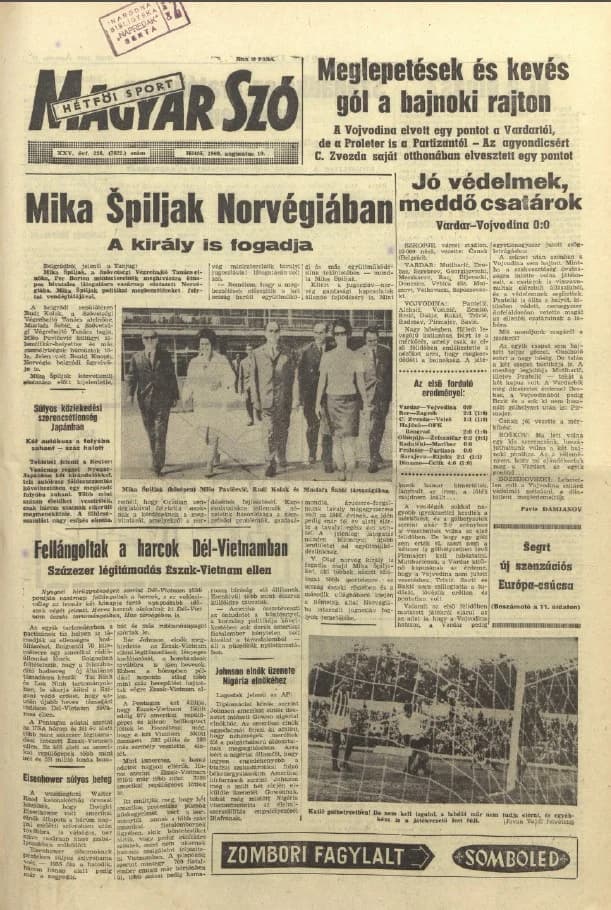 Magyar Szó, 25. évf. 1968. augusztus 19. 228. sz. 1–12. oldal