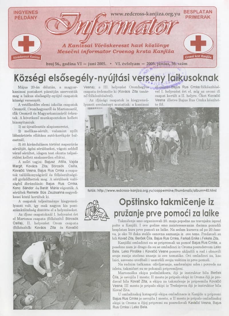 Informator, 6. évf. 2005. június 1. 56. sz.