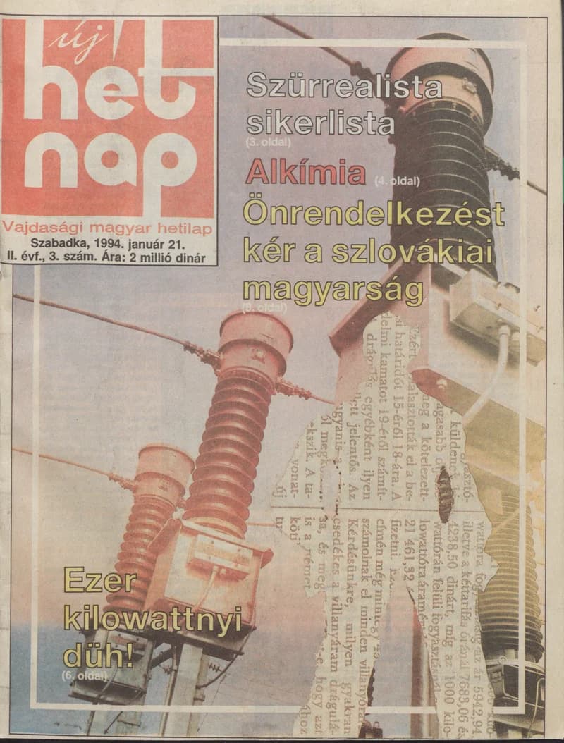 Új Hét Nap, 2. évf. 1994. január 21. 3. sz.