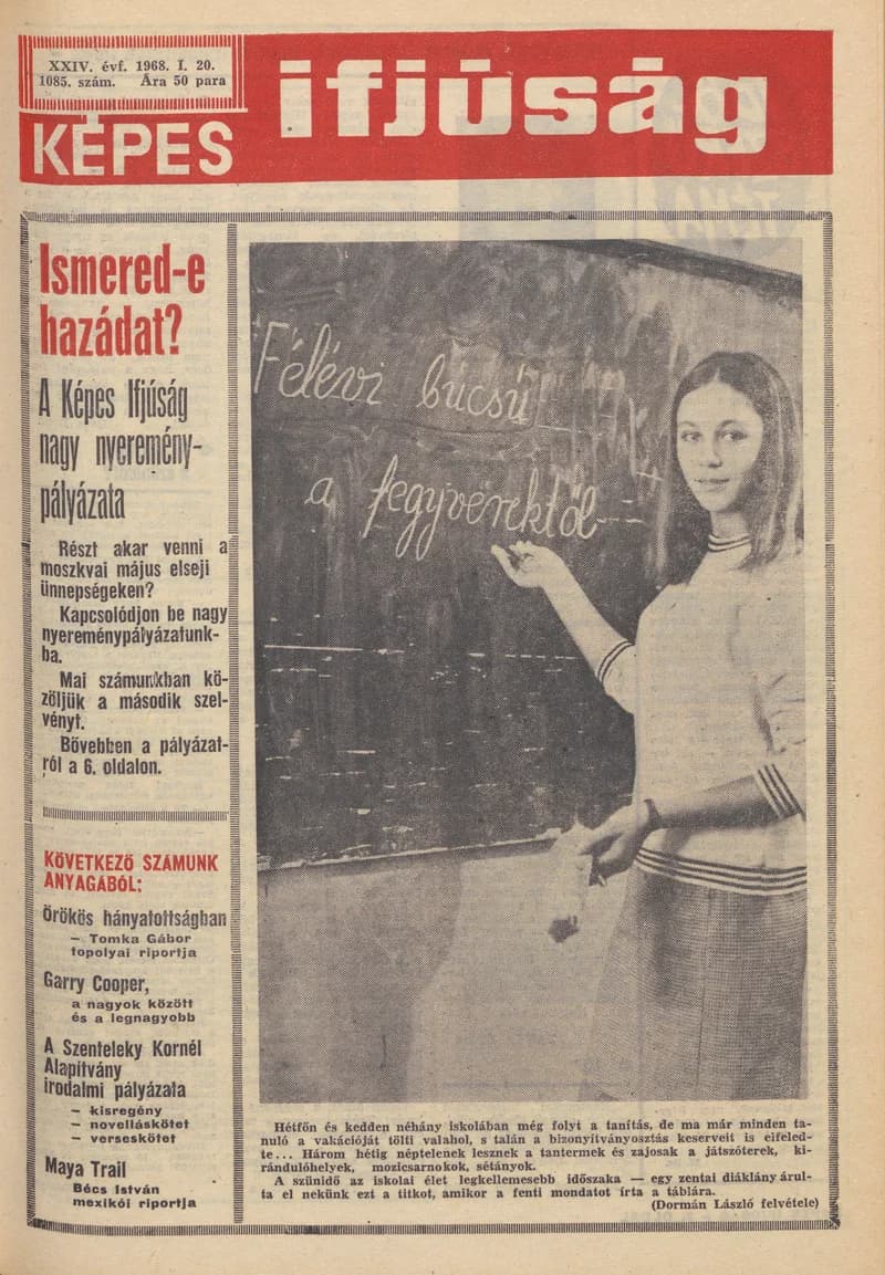 Képes Ifjúság, 24. évf. 1968. január 20. 1085. sz. 1–32. oldal