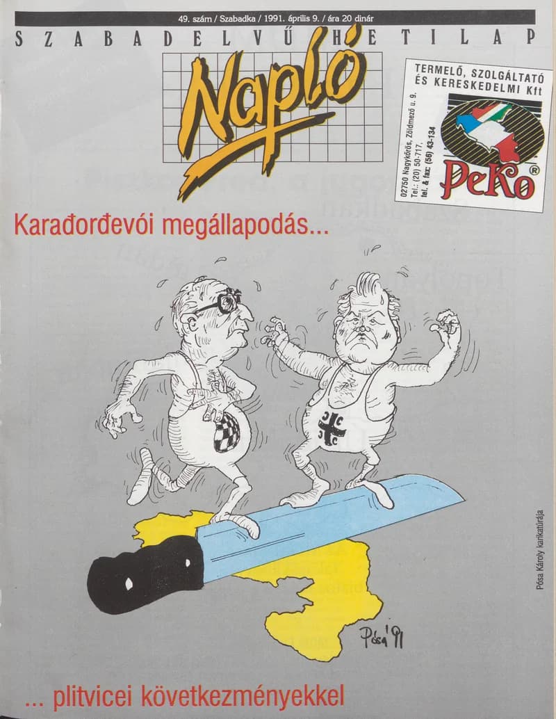 Napló - Szabadelvű hetilap, 2. évf. 1991. április 9. 49. sz.