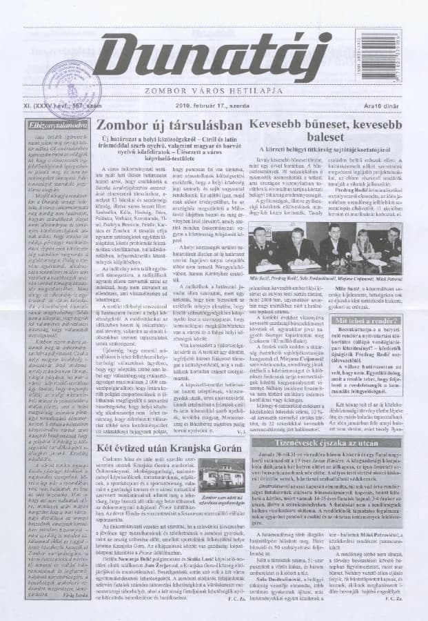 Dunatáj, 12. évf. 2010. február 17. 567. sz.