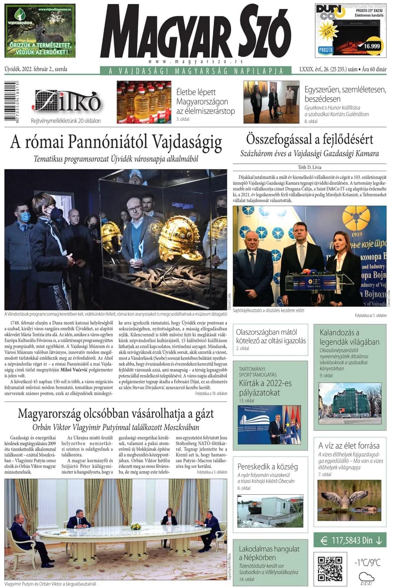 Magyar Szó, 79. évf. 2022. február 2. 26. sz. 1–16. oldal