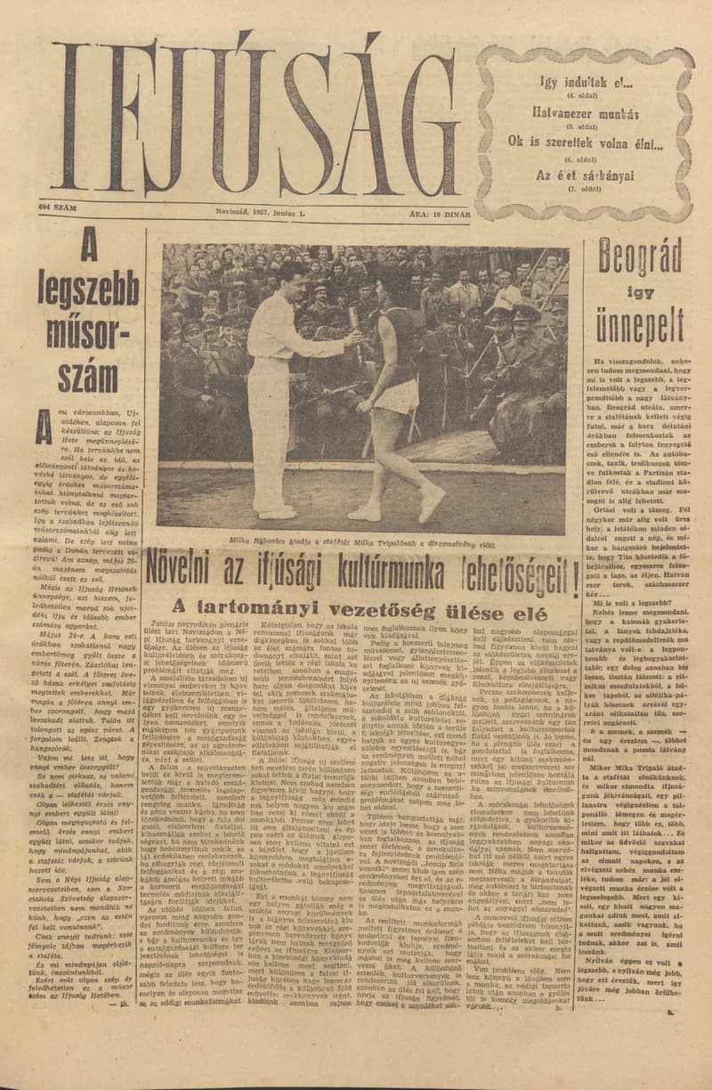 Ifjúság, 13. évf. 1957. június 1. 604. sz.