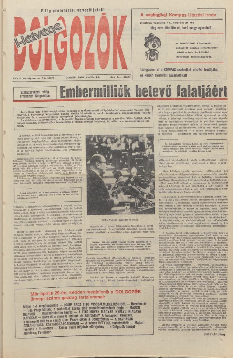 Dolgozók, 34. évf. 1980. április 24. 16. sz.