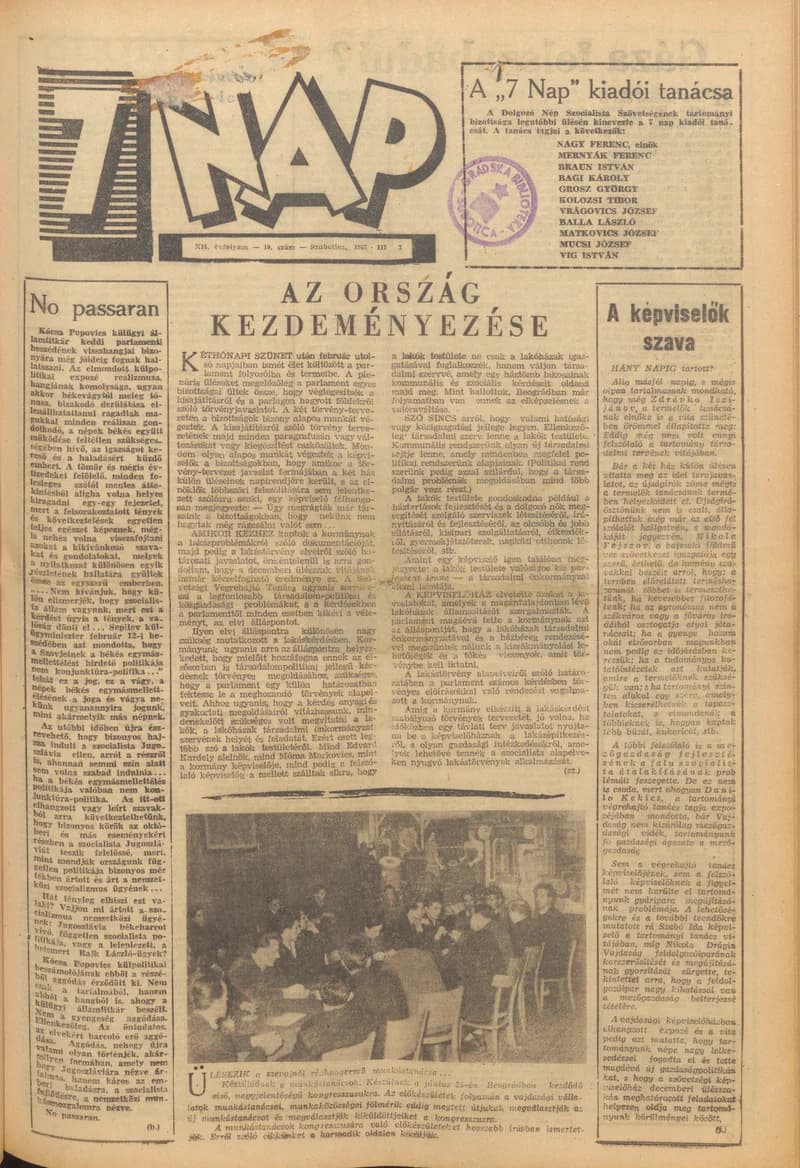 7 Nap, 12. évf. 1957. március 3. 10. sz.
