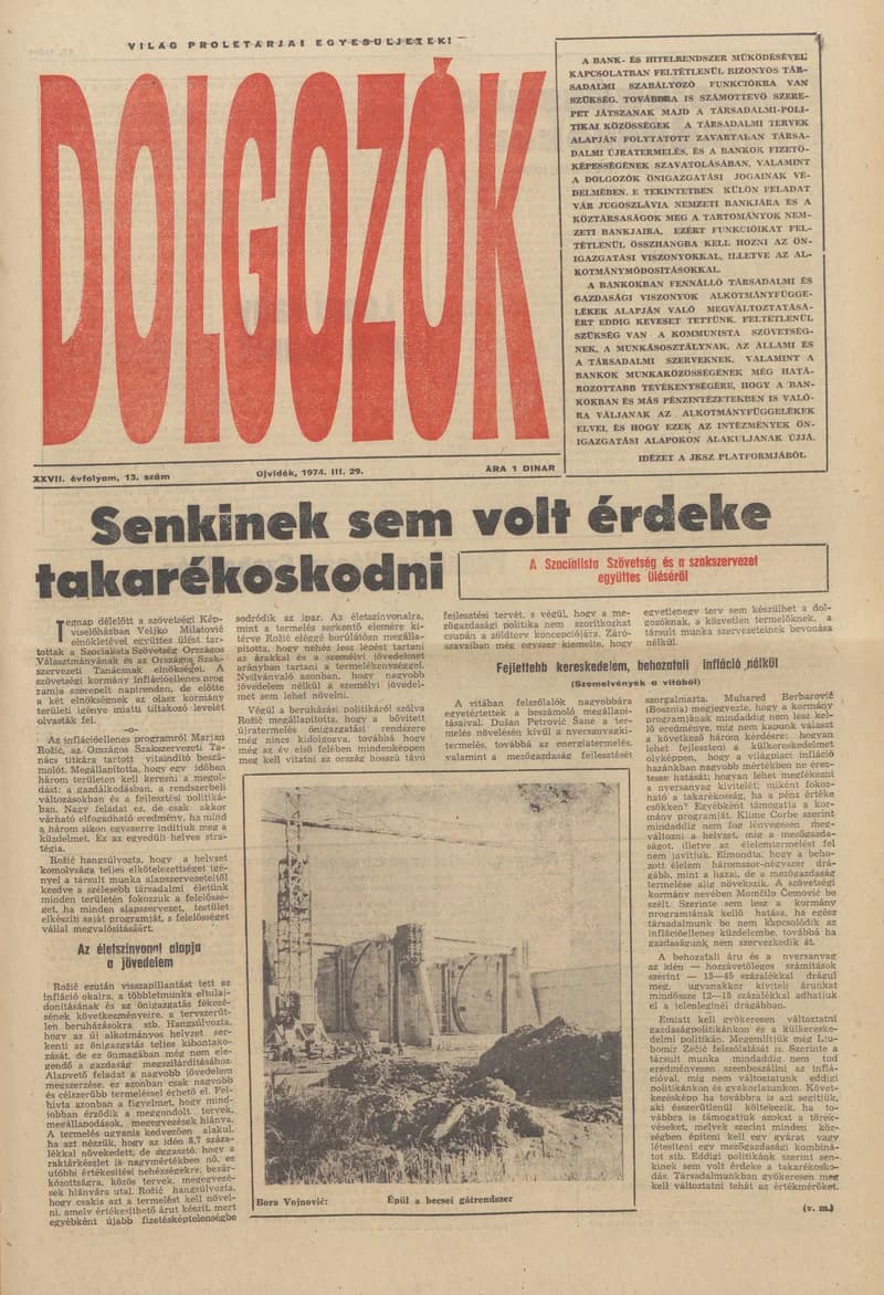 Dolgozók, 28. évf. 1974. március 29. 13. sz.
