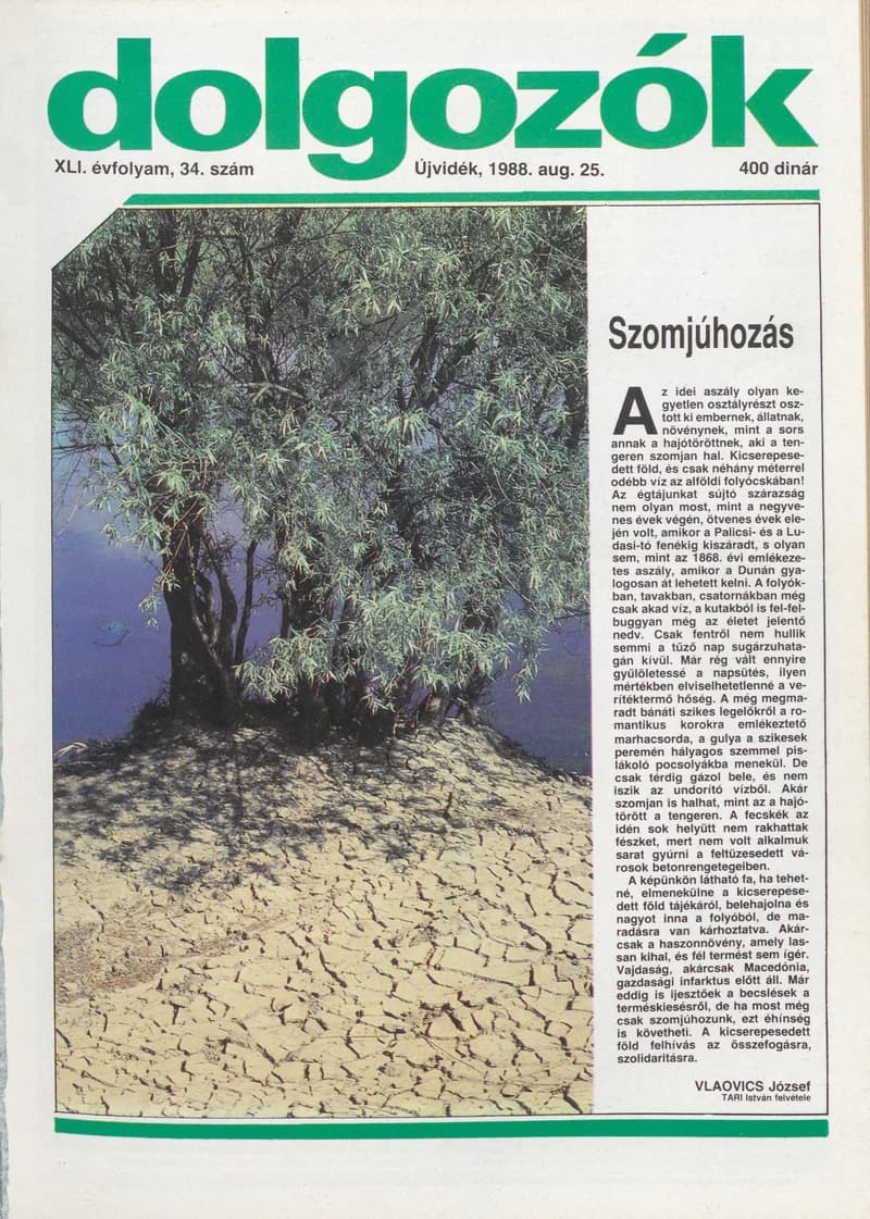 Dolgozók, 42. évf. 1988. augusztus 25. 34. sz.