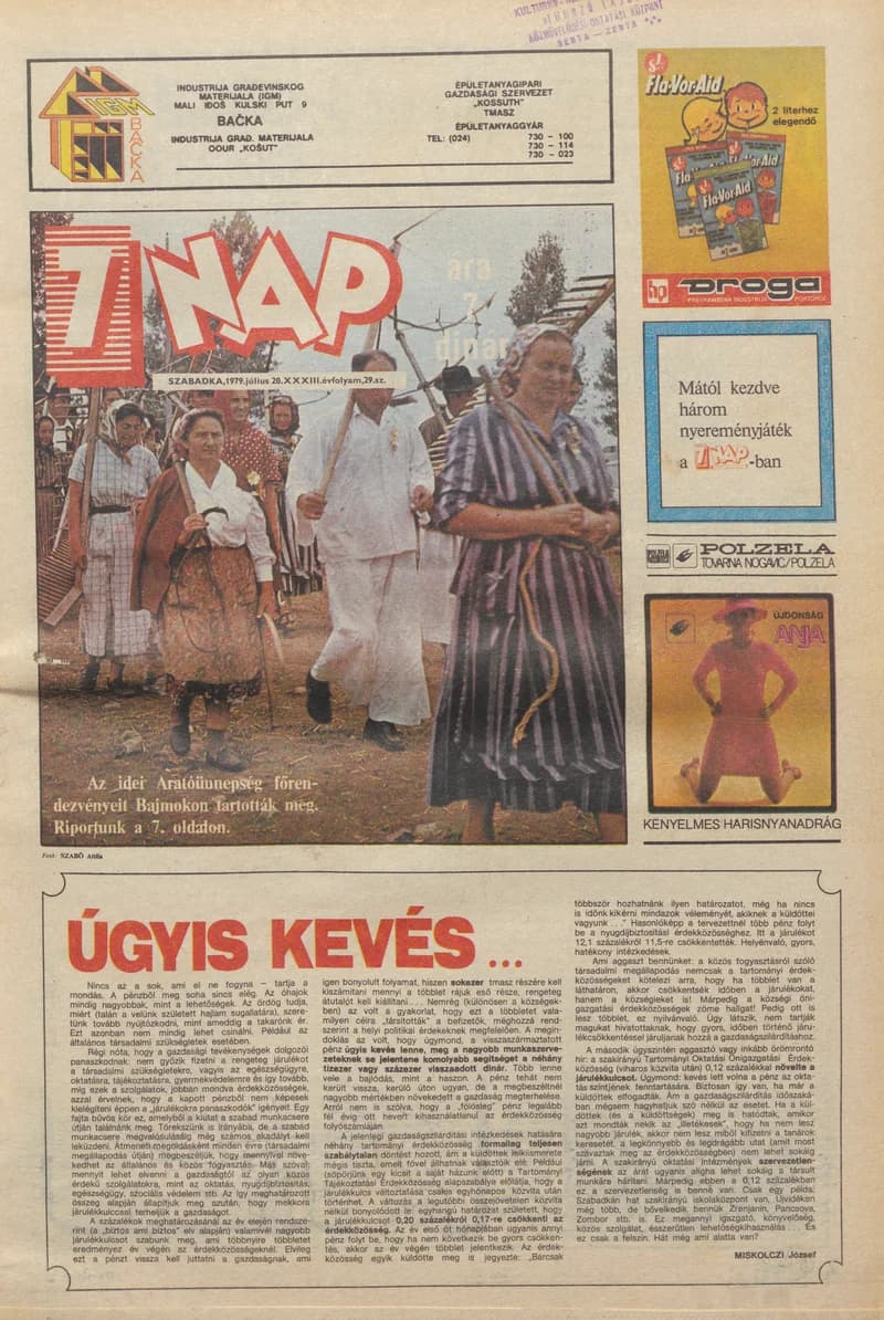 7 Nap, 34. évf. 1979. július 20. 29. sz. 1–24. oldal