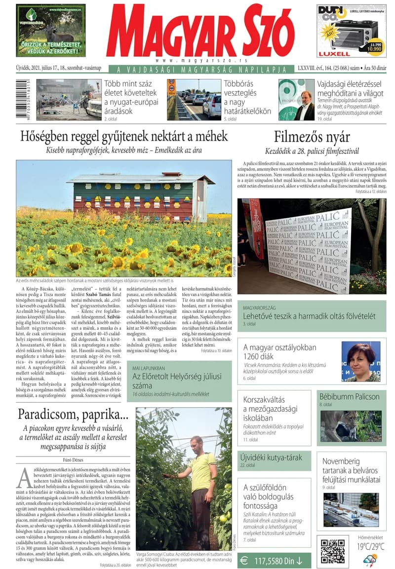 Magyar Szó, 78. évf. 2021. július 17. – 18. 164. sz. 1–32. oldal