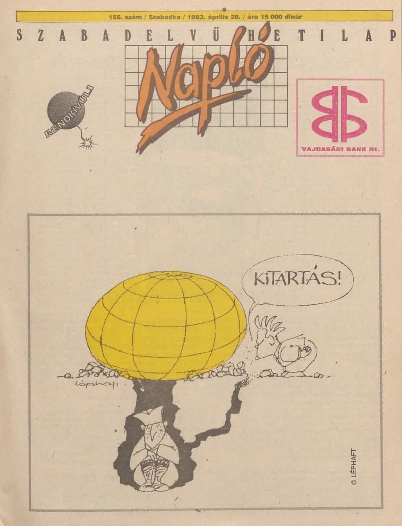 Napló - Szabadelvű hetilap, 4. évf. 1993. április 28. 156. sz.