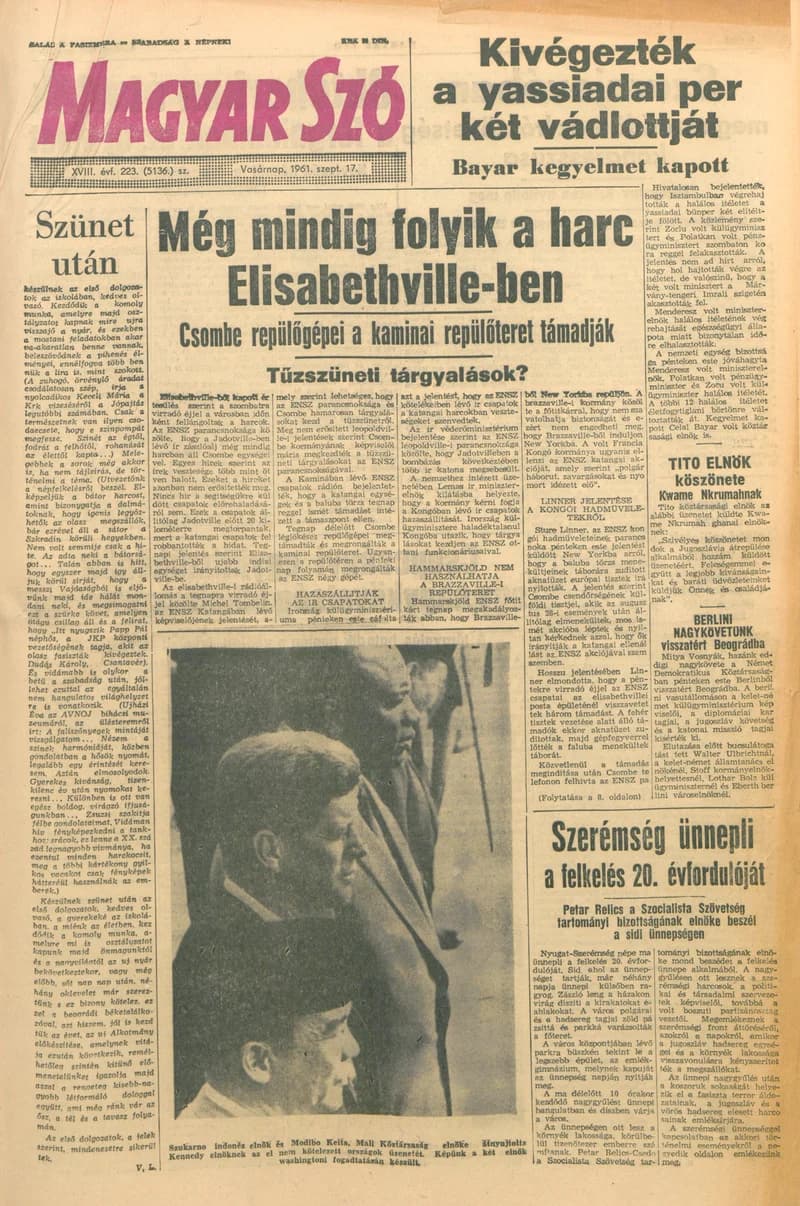 Magyar Szó, 18. évf. 1961. szeptember 17. 223. sz. 1–23. oldal
