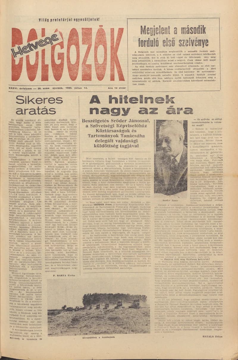 Dolgozók, 37. évf. 1983. július 14. 28. sz.