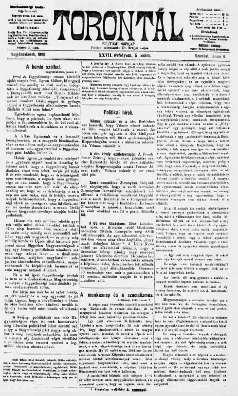 Torontál, 27. évf. 1898. január 8. 5. sz.