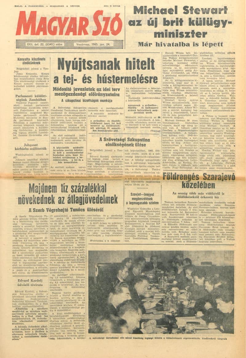 Magyar Szó, 22. évf. 1965. január 24. 22. sz. 1–24. oldal