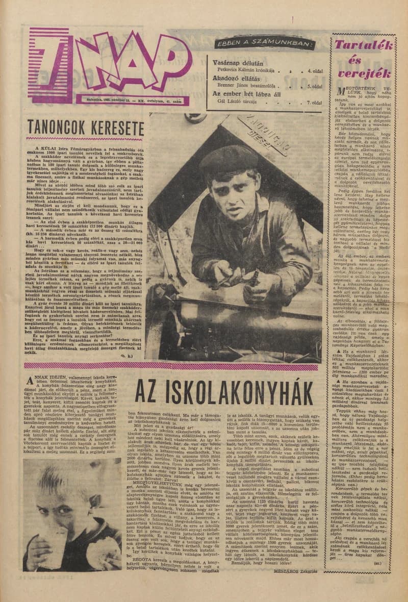 7 Nap, 20. évf. 1965. október 15. 41. sz. 1–20. oldal
