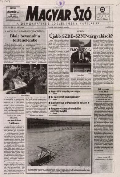 Magyar Szó, 58. évf. 2001. június 9. 132. sz. 1–16. oldal