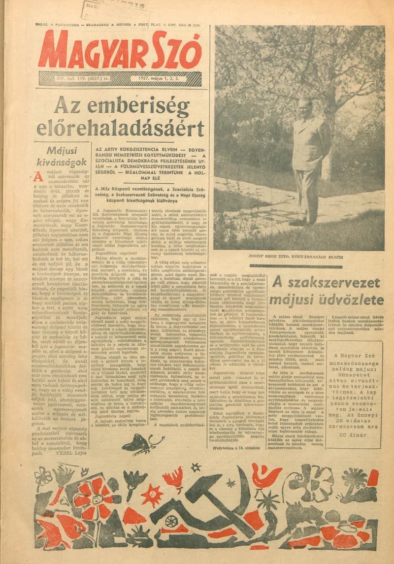 Magyar Szó, 14. évf. 1957. május 1. – 3. 119. sz. 1–28. oldal