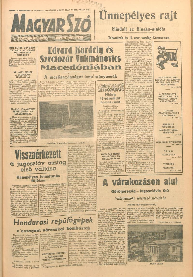 Magyar Szó, 14. évf. 1957. május 6. 122. sz. 1–6. oldal