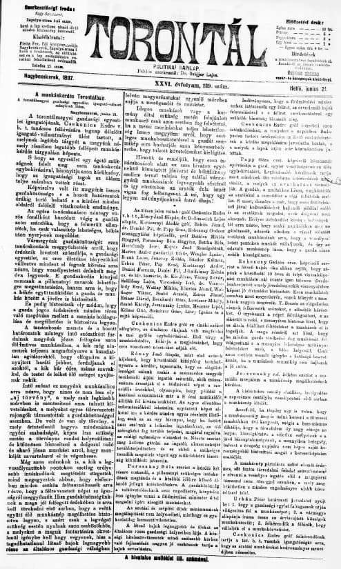 Torontál, 26. évf. 1897. június 21. 139. sz.