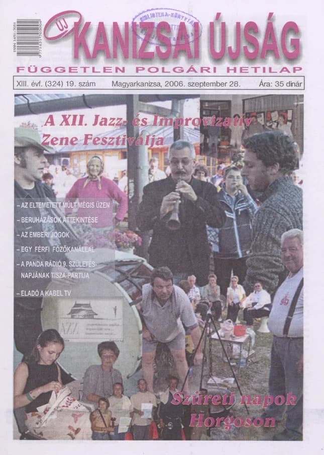 Új Kanizsai Újság, 13. évf. 2006. szeptember 28. 19. sz.