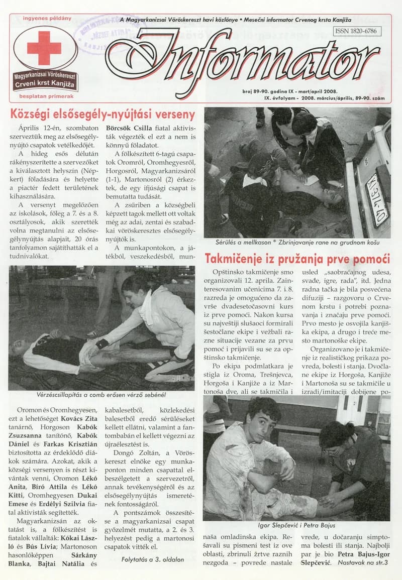 Informator, 9. évf. 2008. március 1. – április 1. 89–90. sz.