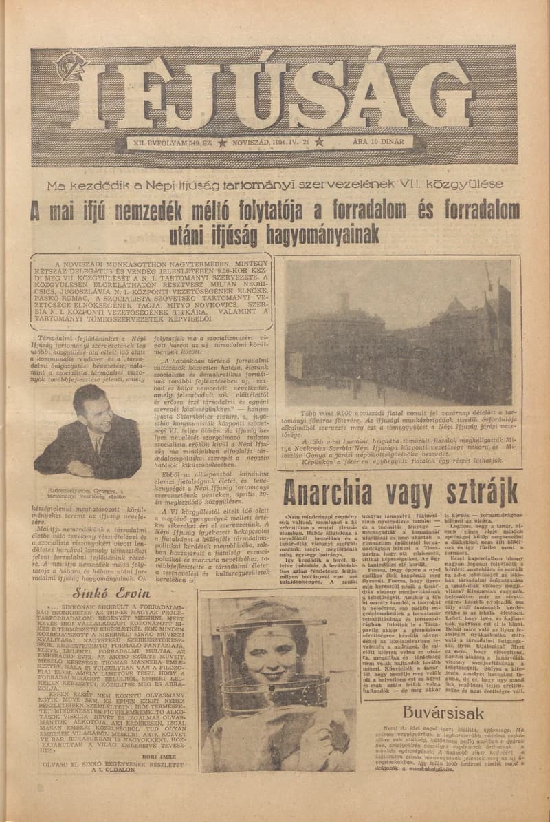 Ifjúság, 12. évf. 1956. április 21. 549. sz.