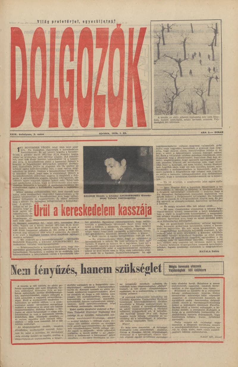 Dolgozók, 30. évf. 1976. január 23. 3. sz.