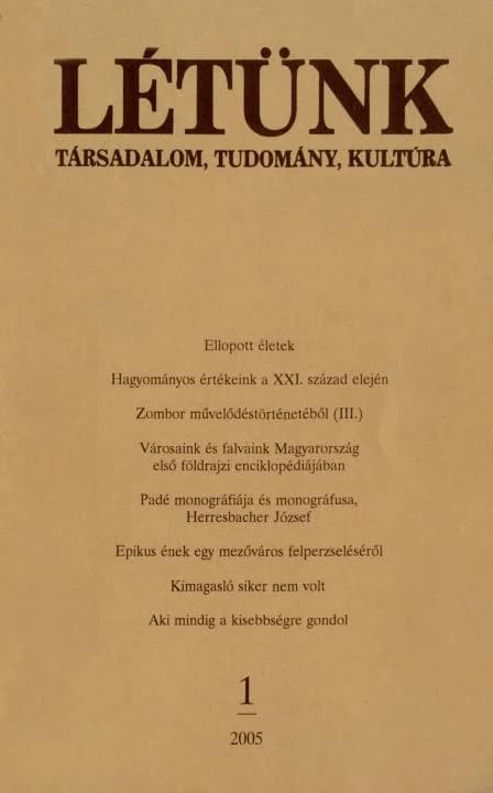 Létünk, 35. évf. 2005. 1. sz. 1–134. oldal