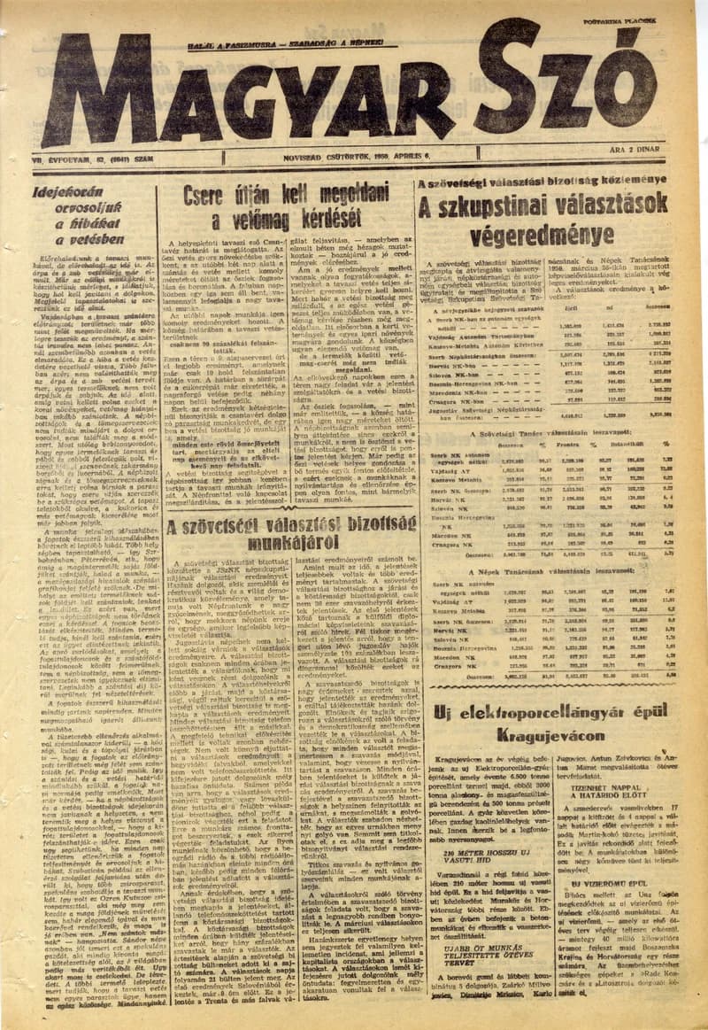 Magyar Szó, 7. évf. 1950. április 6. 82. sz. 1–4. oldal