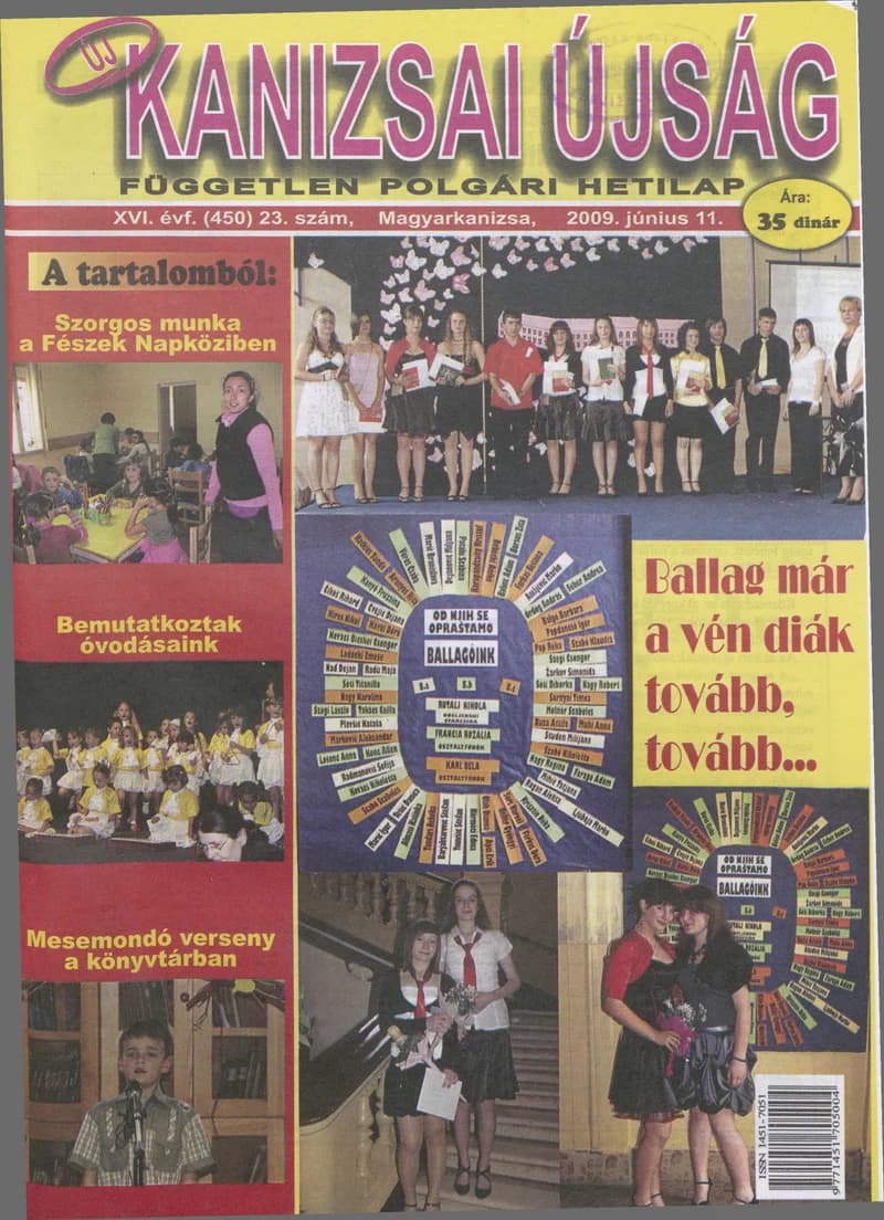 Új Kanizsai Újság, 16. évf. 2009. június 11. 23. sz.