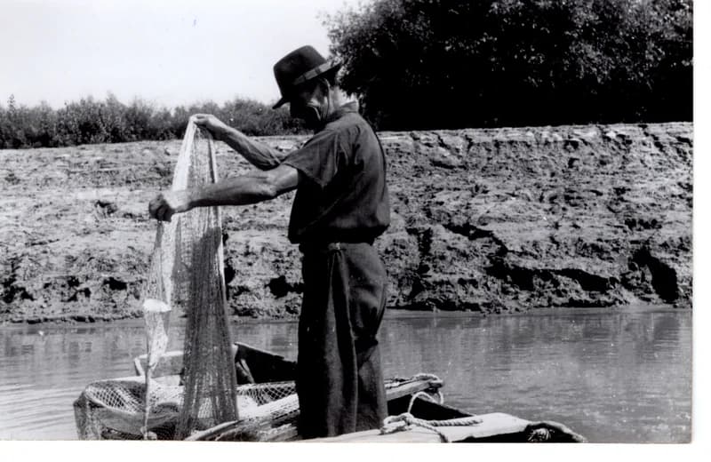 Halász munka közben