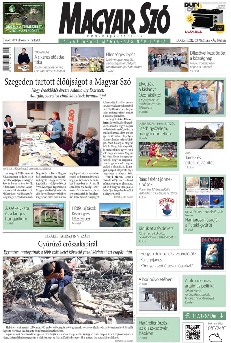 Magyar Szó, 80. évf. 2023. október 19. 242. sz. 1–20. oldal