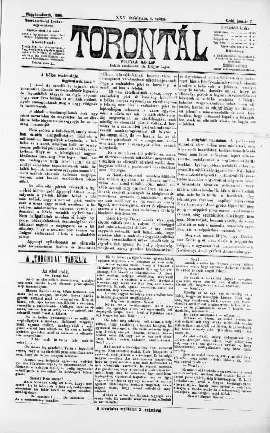 Torontál, 25. évf. 1896. január 7. 4. sz.