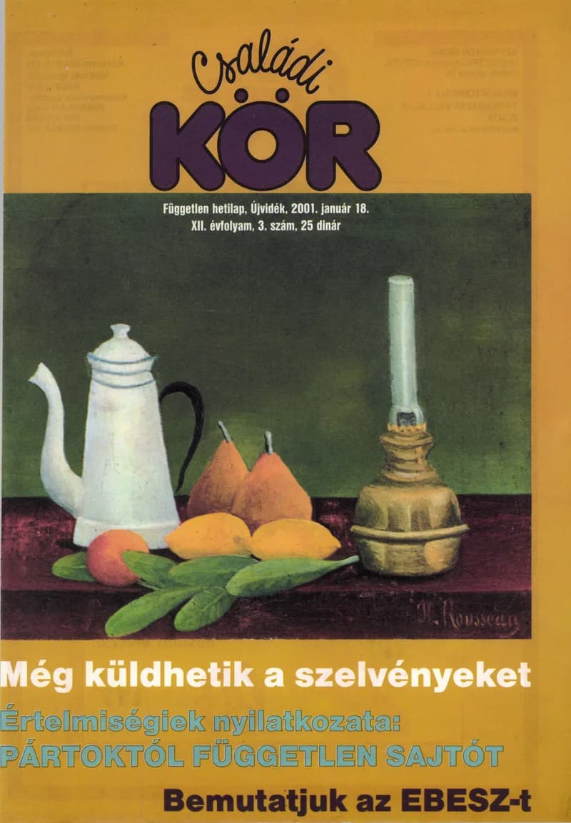Családi Kör, 12. évf. 2001. január 18. 3. sz.