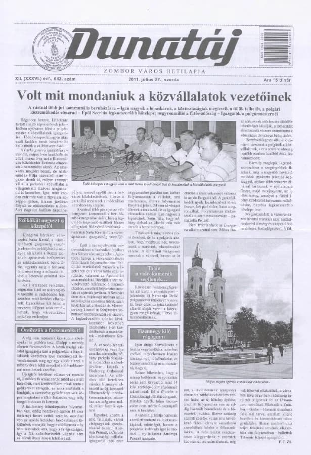Dunatáj, 13. évf. 2011. július 27. 642. sz.