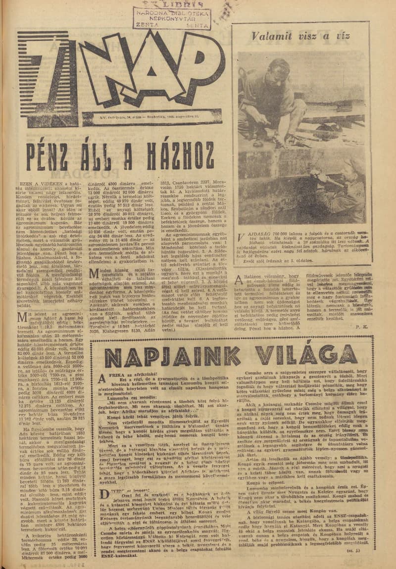 7 Nap, 15. évf. 1960. augusztus 14. 34. sz. 1–24. oldal