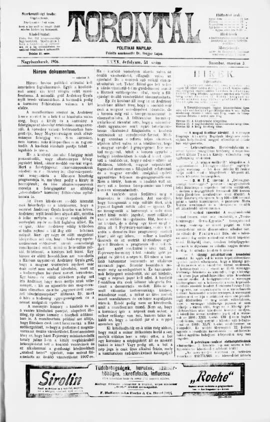 Torontál, 35. évf. 1906. március 3. 51. sz.