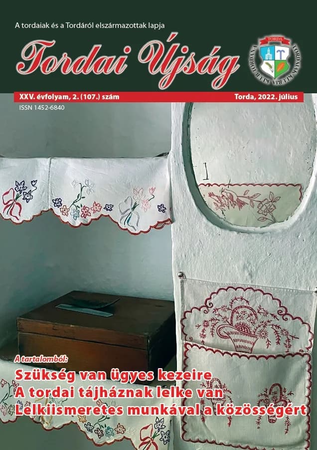 Tordai Újság, 25. évf. 2022. július. 2. sz.