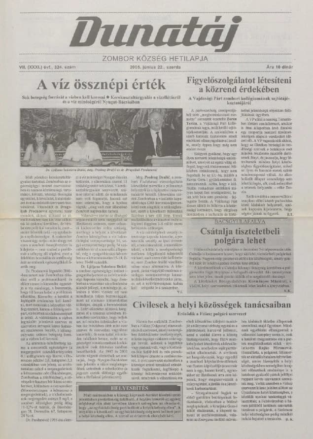 Dunatáj, 7. évf. 2005. június 22. 324. sz.