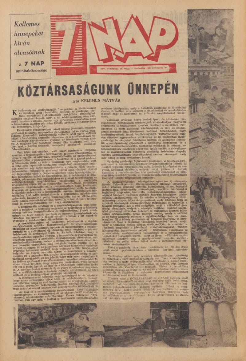 7 Nap, 14. évf. 1959. november 29. 49. sz. 1–32. oldal