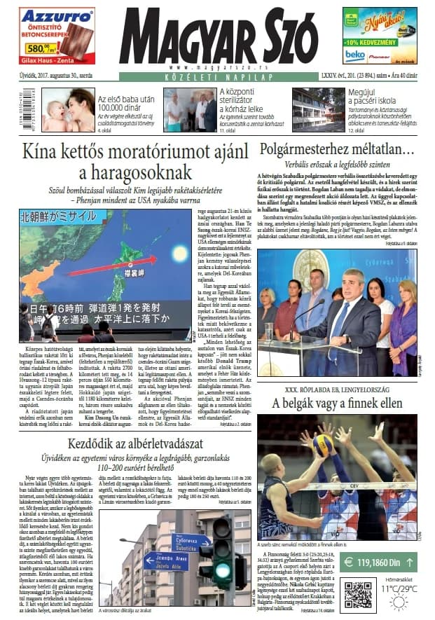 Magyar Szó, 74. évf. 2017. augusztus 30. 201. sz. 1–16. oldal