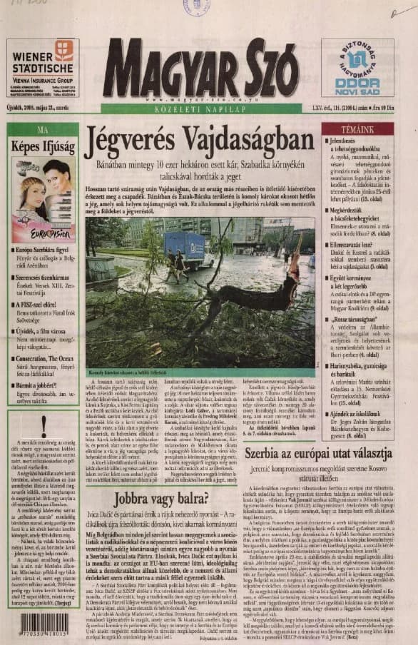 Magyar Szó, 65. évf. 2008. május 21. 114. sz. 1–20. oldal