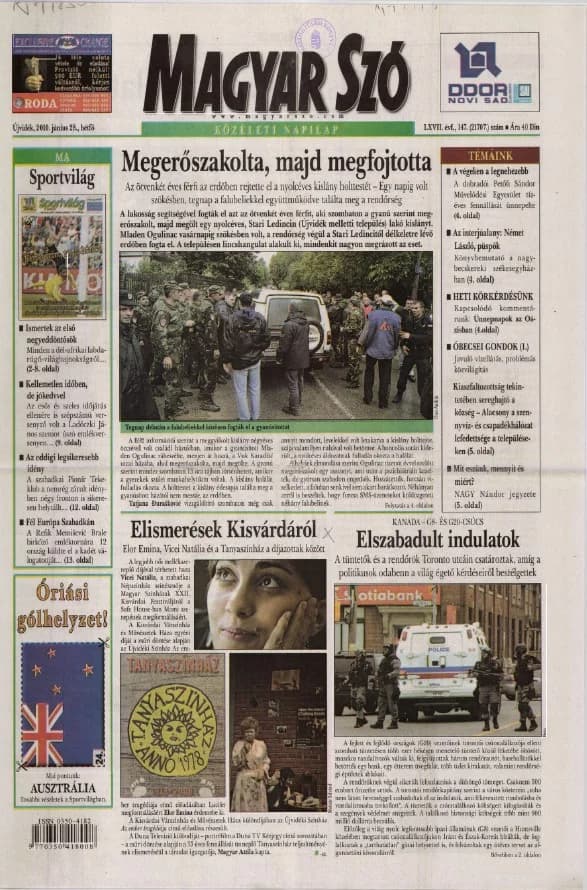 Magyar Szó, 67. évf. 2010. június 28. 147. sz. 1–16. oldal