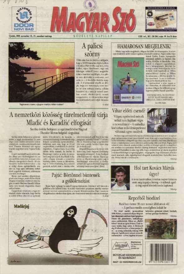 Magyar Szó, 62. évf. 2005. november 12. – 13. 267. sz. 1–28. oldal