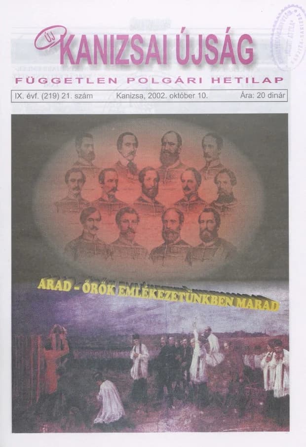 Új Kanizsai Újság, 9. évf. 2002. október 10. 21. sz.